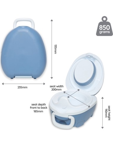 My Carry Potty, Pastel blue