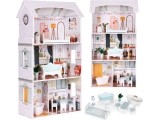 Alice doll house 3 floors 4 rooms set of 9 furniture ECOTOYS