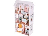 Alice doll house 3 floors 4 rooms set of 9 furniture ECOTOYS
