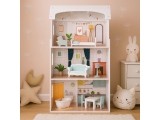 Alice doll house 3 floors 4 rooms set of 9 furniture ECOTOYS