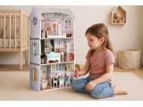 Alice doll house 3 floors 4 rooms set of 9 furniture ECOTOYS