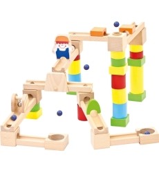 Wooden Constructor Bino Ball Track, 40pcs.
