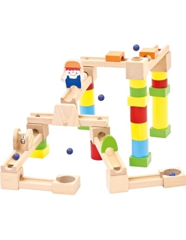 Wooden Constructor Bino Ball Track, 40pcs.
