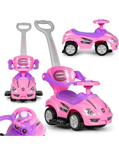 Deluxe 3-in-1 Push Rider Pink
