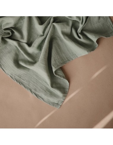 Muslin Cloths Mushie Roman Green, 3-Pack