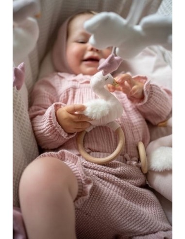 Barškutis-žiedas JaBaDaBaDo Gulbė