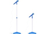 Electric guitar set microphone tripod for kids mp3 - blue