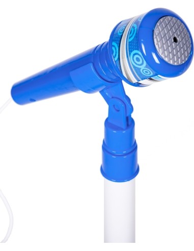 Electric guitar set microphone tripod for kids mp3 - blue