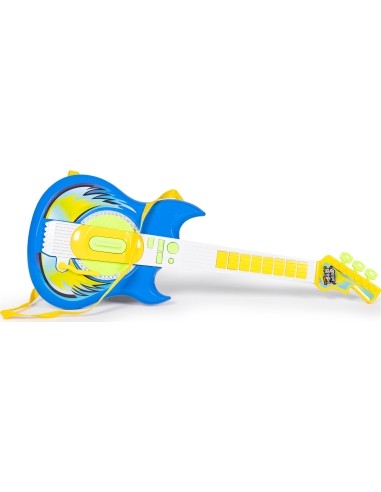 Electric guitar set microphone tripod for kids mp3 - blue
