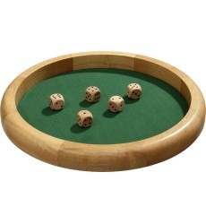 Wood Dice Tray Philos Diameter 40 cm