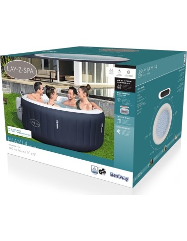 Lay-Z-Spa Miami Airjet Jacuzzi BESTWAY