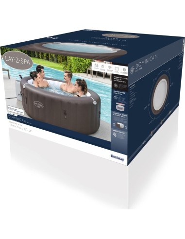 Lay-Z-Spa Dominica SMART HydroJet Jacuzzi BESTWAY