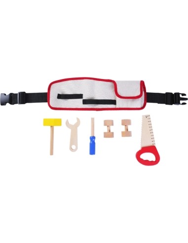 Mediniai įrankiai su diržu Ecotoys DIY