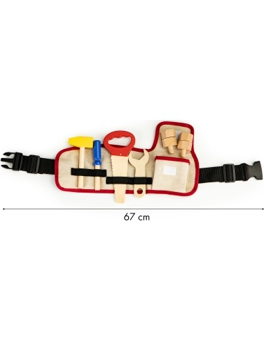 Wooden Tools with Belt Ecotoys DIY