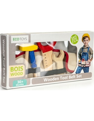 Mediniai įrankiai su diržu Ecotoys DIY