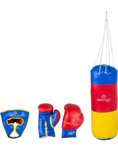  Punching Bag + Head Guard + Gloves Spartan 1kg