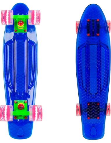 Penny Board WORKER Transpy 400 22” with Light Up Wheels