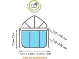 EXIT pool dome 220x150cm