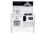 Medinė virtuvėlė vaikams su garsais ir šviesomis ECOTOYS