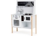 Medinė virtuvėlė vaikams su garsais ir šviesomis ECOTOYS