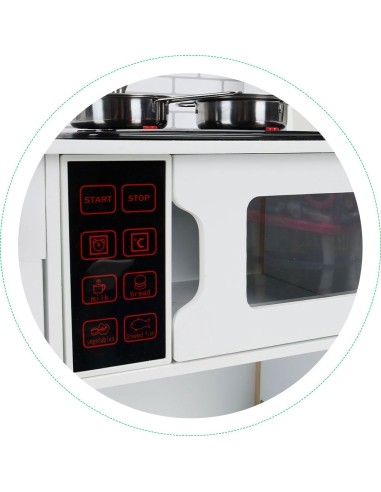 Wooden kitchen for kids + sounds lights ECOTOYS