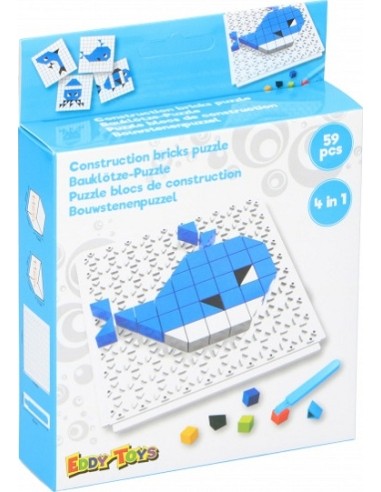 Construction Set Eddy Toys, 59 Pcs., ABS