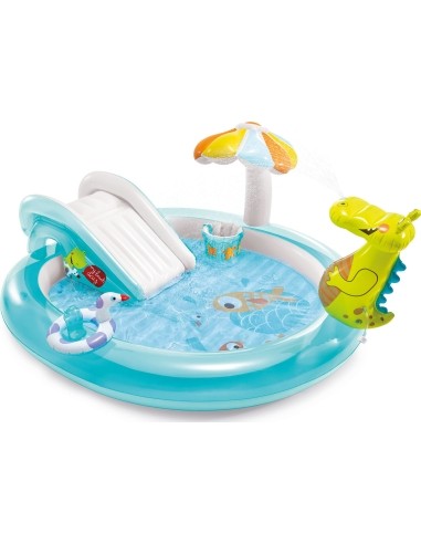 Pool slide water playground paddling pool Intex