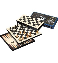 Chess, Backgammon, Checkers Travel Set Philos 27 x 13.5 cm