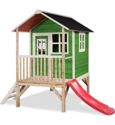 EXIT Loft 300 wooden playhouse - green