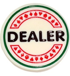 Dealer Button Buffalo, 6 cm