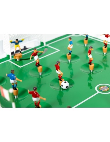Mini table football game on springs for 22 players