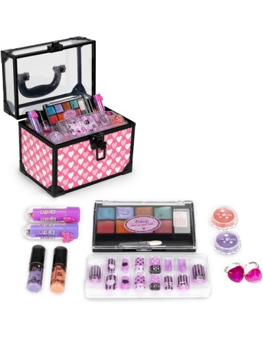 Children's makeup and nail cosmetics trunk set