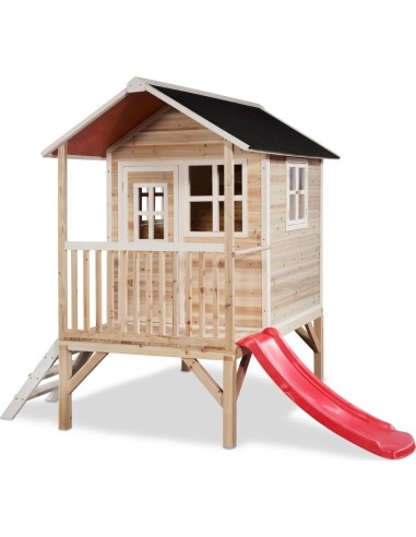 EXIT Loft 300 wooden playhouse - natural
