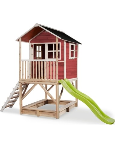 EXIT Loft 500 wooden playhouse - red