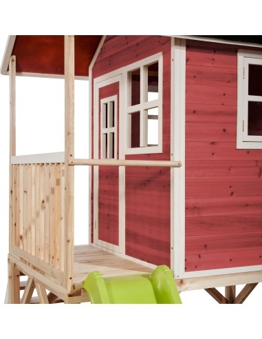 EXIT Loft 500 wooden playhouse - red