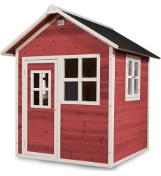 EXIT Loft 100 wooden playhouse - red
