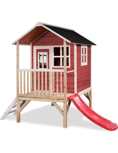 EXIT Loft 300 wooden playhouse - red