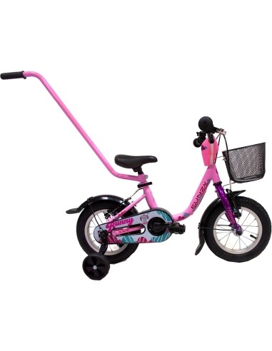 Dviratis 4KIDS Funzy Bunny 12", rožinis