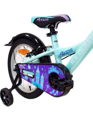 4KIDS Ice Queen 16" dydis 10" (25.5 cm) (aliuminis, žydra)