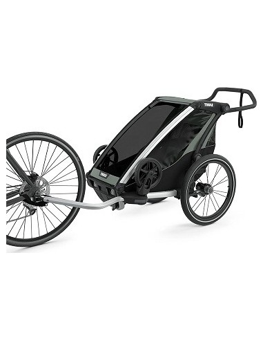Multi-Sport dvračio priekaba, vežimėlis vaikui Thule Chariot Lite Agave Green, vienvietis