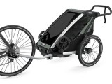 Multi-Sport dvračio priekaba, vežimėlis vaikui Thule Chariot Lite Agave Green, vienvietis