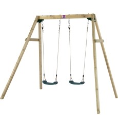 Double Wooden Swing Plum