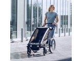 Multi-Sport dvračio priekaba, vežimėlis vaikui Thule Chariot Lite Agave Green, dvivietis