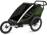 Multi-Sport Bike Trailer Thule Chariot Cab Aluminium/Cypress Green, 2-seat