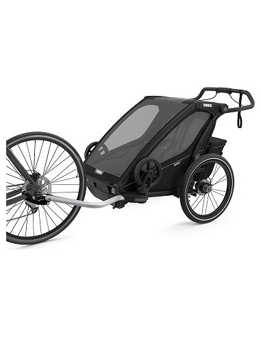 Multi-Sport Bike Trailer Thule Chariot Sport Midnight Black on Black, 2-seat