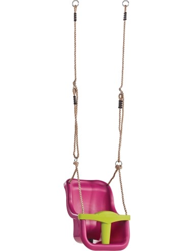 Vaikiškos sūpynės KBT Luxe, violetinės / laimo spalvos