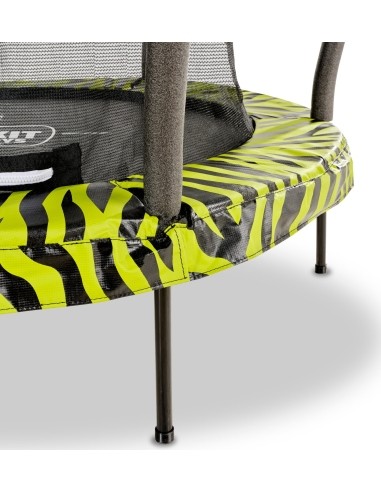 EXIT Tiggy Junior batutas su apsauginiu tinklu, ø140 cm, juodas/žalias