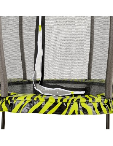 EXIT Tiggy Junior batutas su apsauginiu tinklu, ø140 cm, juodas/žalias