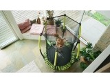 EXIT Tiggy Junior batutas su apsauginiu tinklu, ø140 cm, juodas/žalias