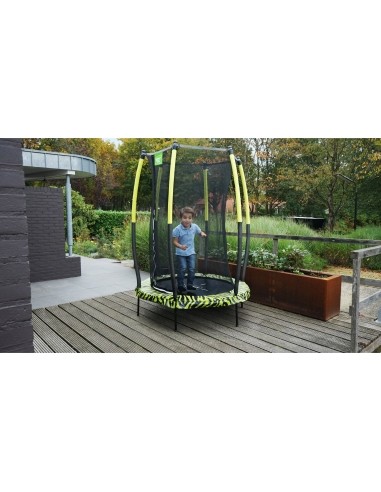 EXIT Tiggy junior trampoline with safety ø140cm - black/green